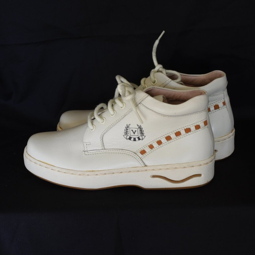 Rudy Valentino White Leather High Top Sneakers